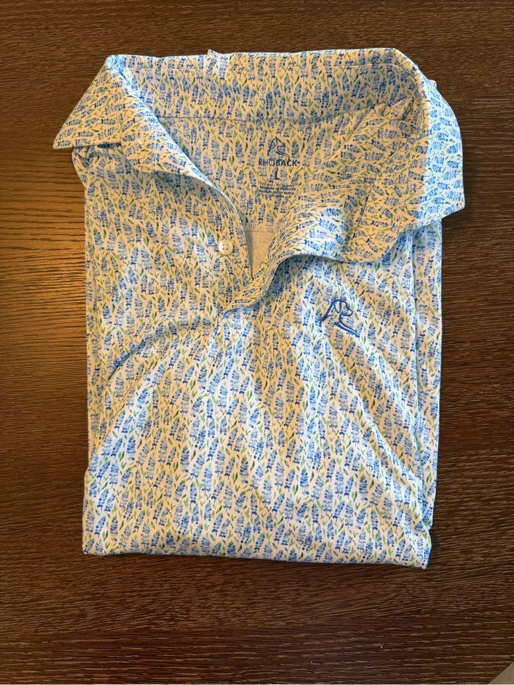 Rhoback Floral Polo